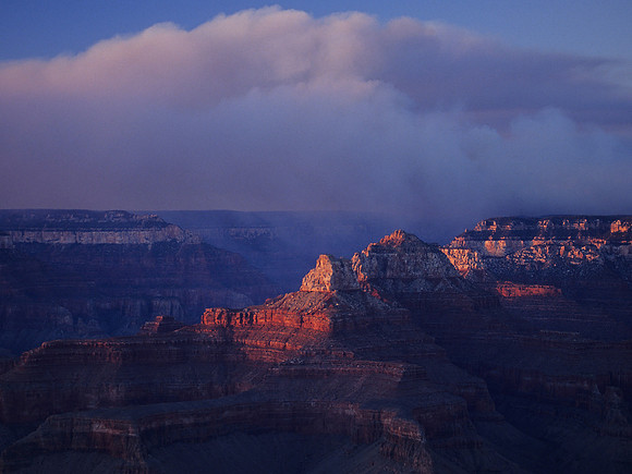 Thermal Lift Over Bright Angel Canyon, Grand Canyon National Par
